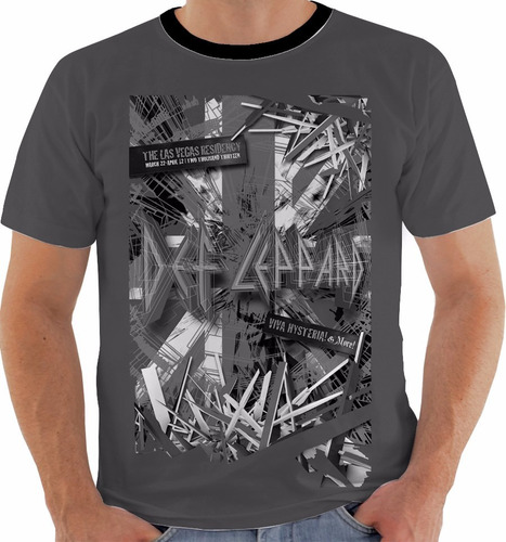 Camiseta Def Leppard - Concert Poster - Live Las Vegas - Pb