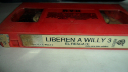 Vhs Liberen A Willy 3 El Rescate Free Willy 3: The Rescue (Usado)