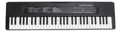 Teclado Electrónico Portátil De 61 Teclas Para Niños Color