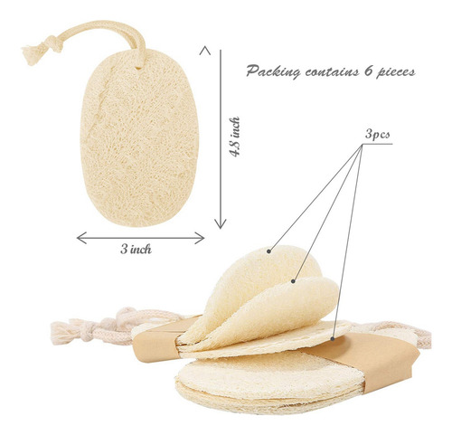 Esponja De Cocina De 6 Piezas, Respetuosa Con El Medio Ambie