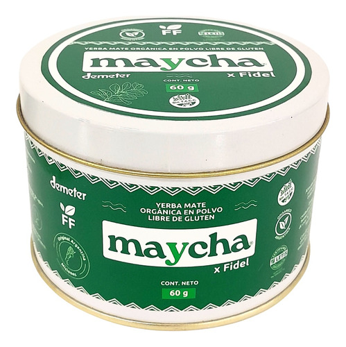Yerba Mate Maycha Orgánica En Polvo Soluble (60 G)
