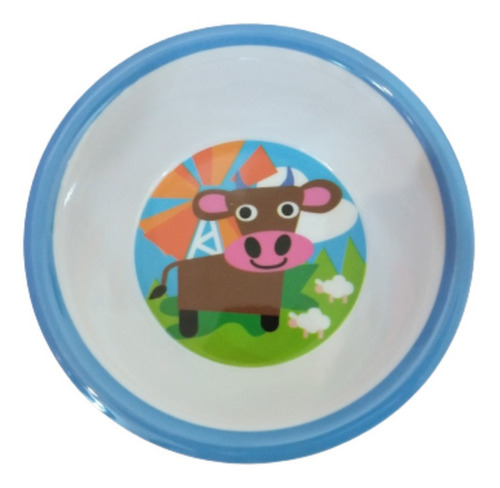 Imagen 3 de 6 de Set Plato Bebe 4 Divisiones Y Bowl Melamina Primeras Comidas