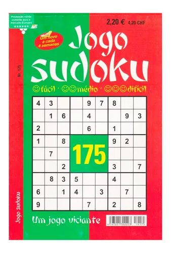 Livro Jogo Sudoku Importado Nível Fácil Médio e Difícil em