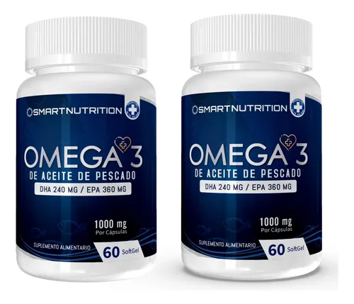 comprar Omega3 X 2 - Aceite De Pescado 1000g(dha Y Epa), 60 Capsulas