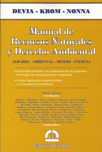 Manual De Recursos Naturales Y Derecho Ambiental Devia 