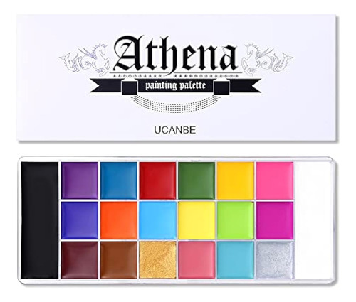 Ucanbe Athena Face Body Paint Oil Palette, Flash Profesional