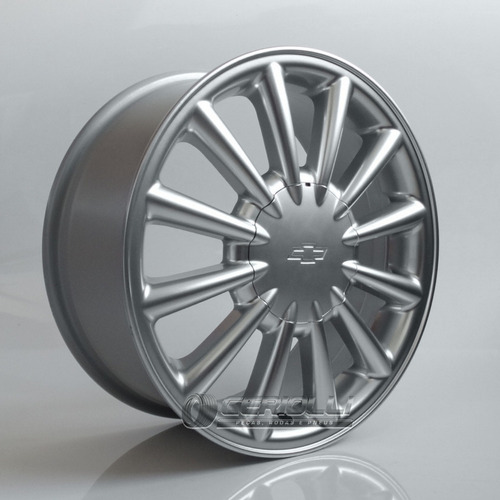 4 Rodas Aro 17 Powertech Chevette 4x100 + 4 Pneus 195 40 17 Cor Prata Especial