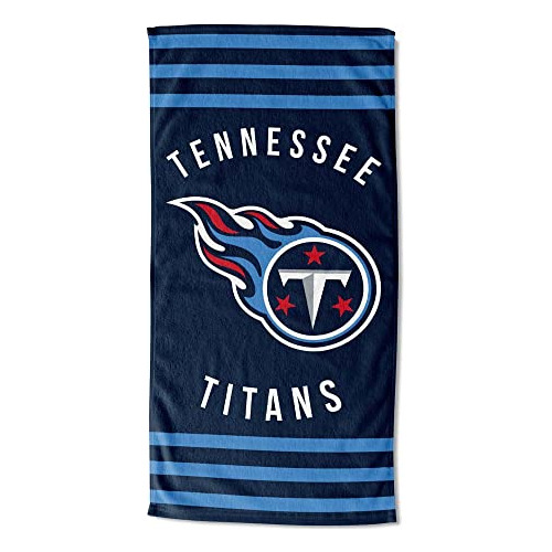 The  Company Tennessee Titans 30 X 60 Striped Beach Tow...