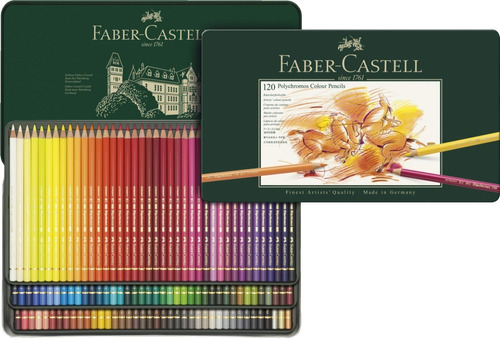 Lapices Faber Castell Polychromos X 120 Caja Lata