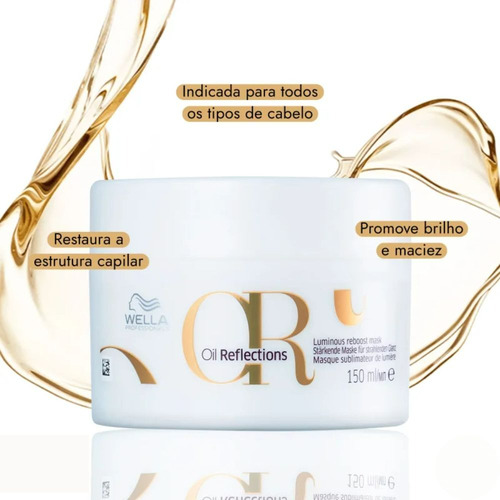 Wella Reflections Shampoo+máscara Pq + Óleo Light 100ml