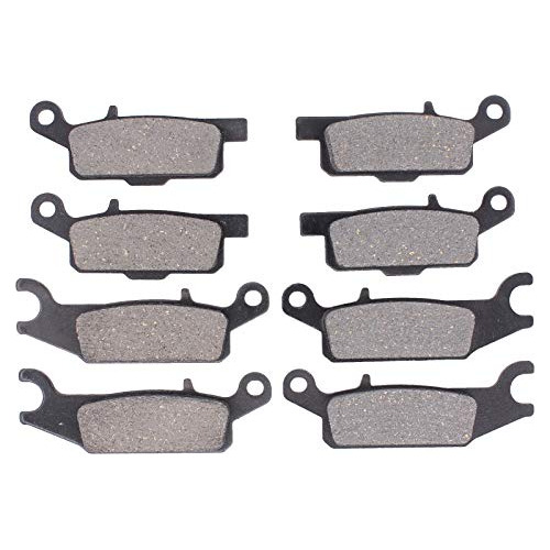 Front And Rear Brake Pads For Grizzly 550 2009-2014, Gr...