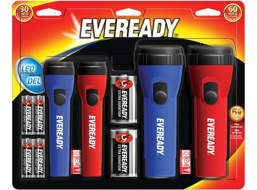 Linterna Led Eveready A Bateria - Pack X4