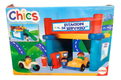 Estacion De Servicio Infantil  Con Vehiculos Autos Antex 