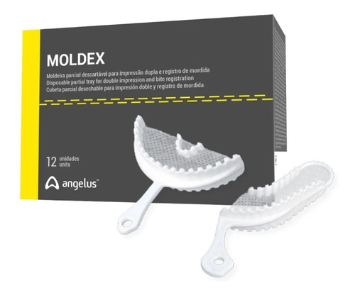 Angelus Moldex Cubetas Impresión Registro Mordida 12u Dental