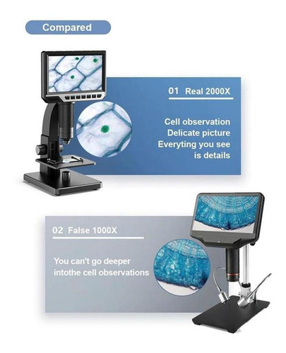 Microscopio Digital Óptico, Mxioc-001, 1 Pza, 7 Pulgadas Ips Color Gris