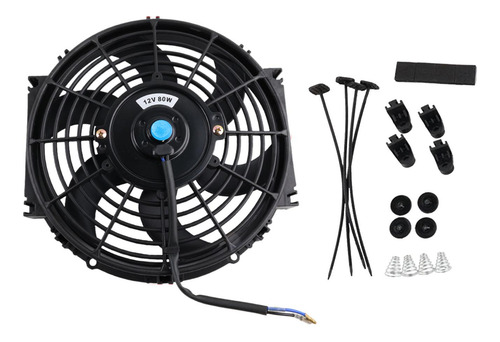 Pieza Del Ventilador Del Radiador De 10 Pulgadas 12v80w