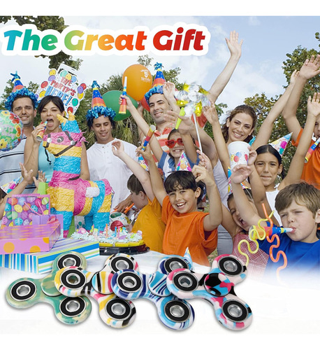Paquete De 12 Juguetes Fidget Spinner, Finger Spinner Fidget