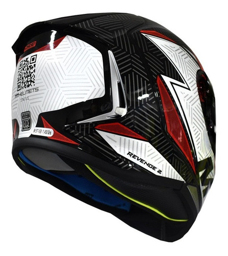 Imagen 3 de 4 de Casco Mt Revenge 2 Status Rojo Con Blanco Brillo Ml