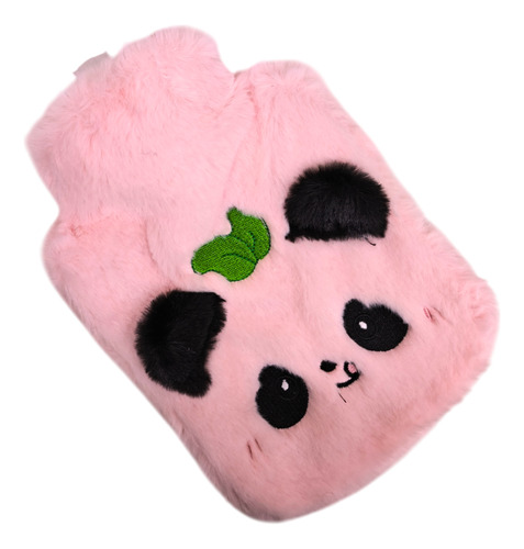 Bolsa De Agua Caliente 500ml C/ Funda Panda X3 Colores Rosa