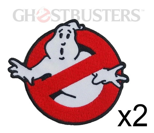 Parche Bordado Caza Fantasmas Ghostbuster X2 Unidades 6x7cm