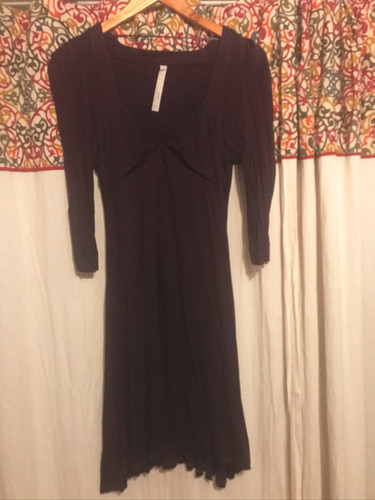 Vestido Zara Color Violeta Talle M Made In Brazil