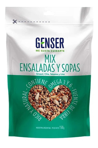 Genser Semillas Mix Ensaladas Y Sopas Paquete De 150 Grs