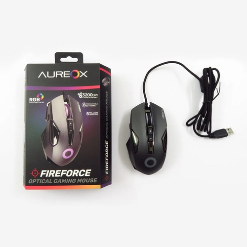 Imagen 1 de 9 de Mouse Aureox Fireforce Gaming Gm200