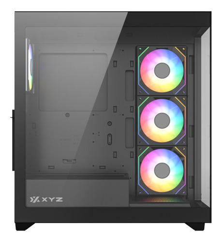Gabinete Xyz Titanium View X-cs-titanium300-b 4 Fans