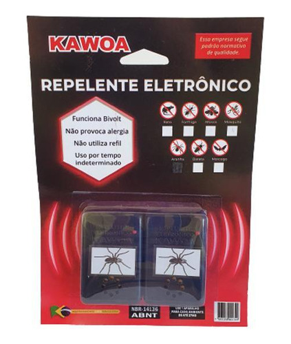 Cartela Com 2 Repelentes Para Aranha - Kawoa