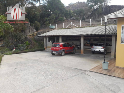 Linda Chácara Com Escritura, 03 Dormitórios, Vista Deslumbrante, Pertinho Da Cidade, À Venda, 1960 M² Por R$ 520.000 - Pedra Bela/sp - Ch0499