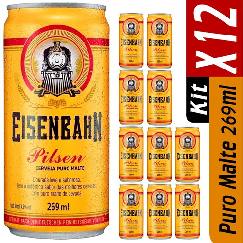 Cerveja Eisenbahn 269 Ml Pack Com 12 Unidades