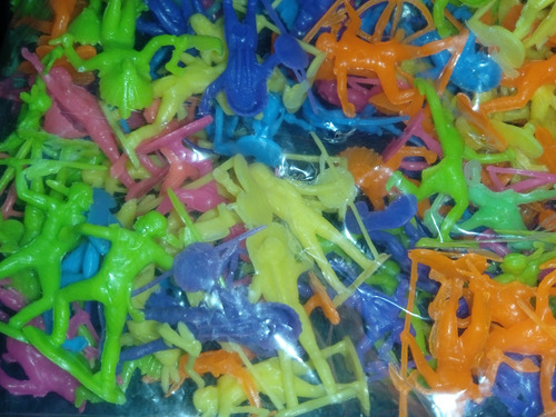 Gcg 100 Mini Indios Colores De 3 Cm Juguete Plástico Retro