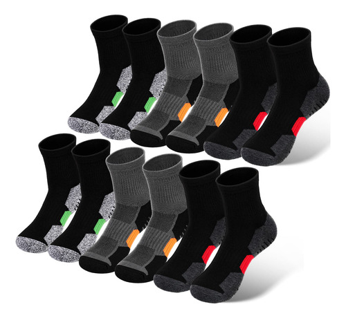 12 Pares De Calcetines Deportivos De Corte Bajo Para Hombre,