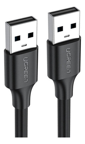 Cabo De Dados Ugreen Usb 2.0 Tipo A Macho 3 Metros Preto