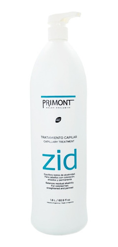 Primont Zid Tratamiento Pelo Teñido Alisado Permanente 1.8 L