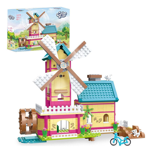 Dream Girls Friends Windmill House Villa Building Set 658 Pc