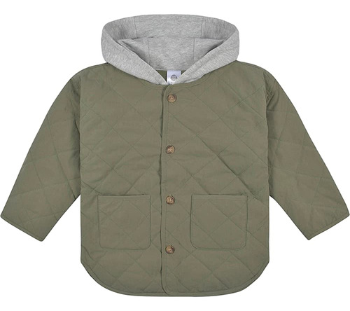 Gerberbaby Boystoddler Chaqueta Acolchada Con Capuchaverde18