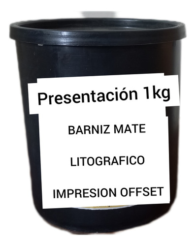 Barniz Matte A Granel Litográfico/ Impresión Offset/ Gráfica