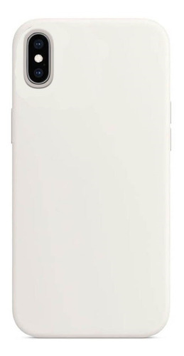 Protector Para iPhone X Xs Silicona Blanco