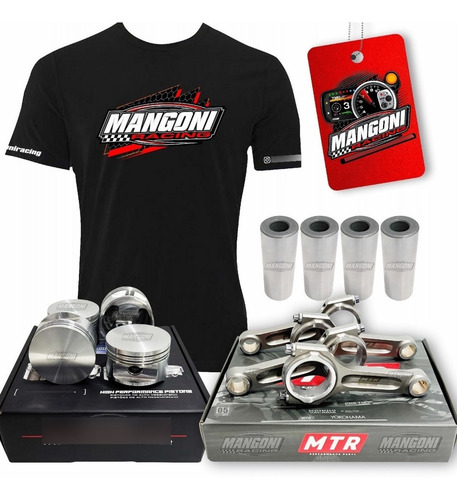 Kit Pistão Afp Reto + Bielas Mtr 144mm + Pino + Anel Vw Ap8v