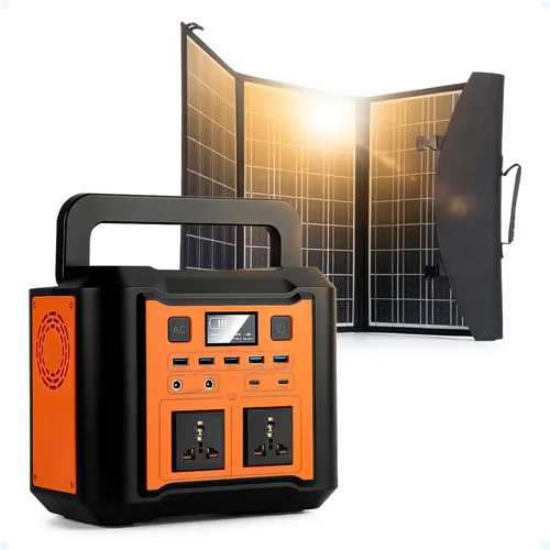 Gerador De Energia Solar Portátil 300w Kit C/ Painel Grande ...