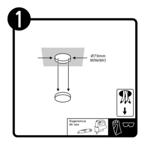 Imagen 5 de 5 de Lampara Empotrable Techo Dirigible Mr16 Satinado Gu5.3 Yd-34