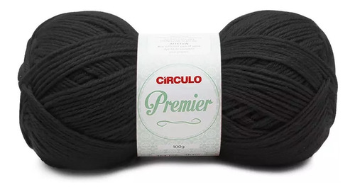 Fio Premier Circulo 100g Tex 353 283mts 100% Acrílico Cor 0940- Preto