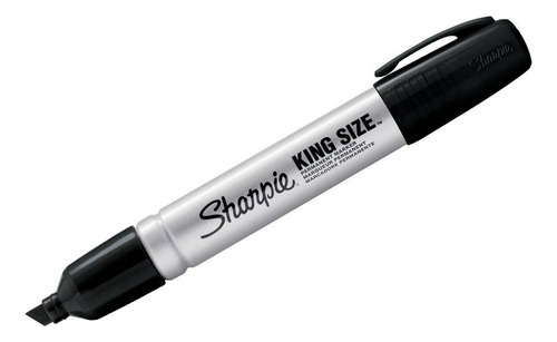 Marcador Sharpie King Size Ponta Chanfrada Preto