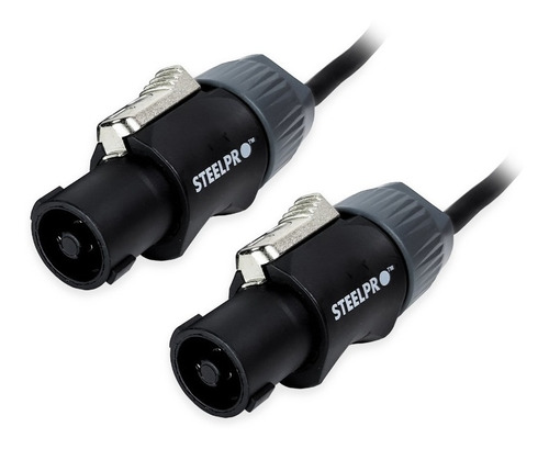 Imagen 2 de 5 de Cable Audio Conector Speakon Macho A Macho 6m Steelpro