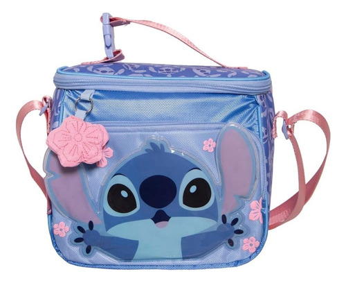 Mochila Escolar Set 3 Pzs Lonchera Y Lapicera Stich Azul Stich