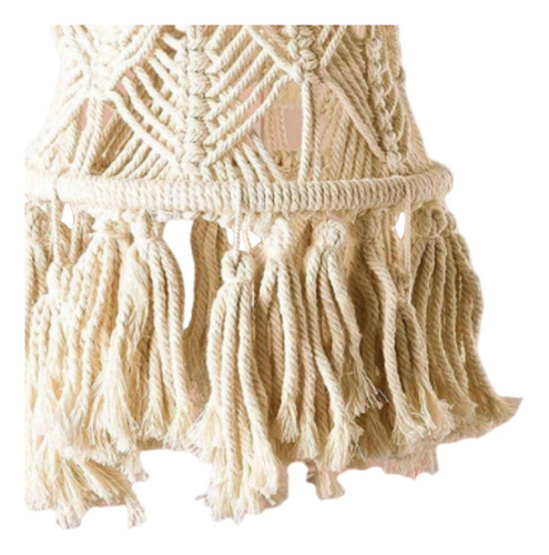 Macrame Lamp Shade Bohemian Hanging Light Cover Estilo B