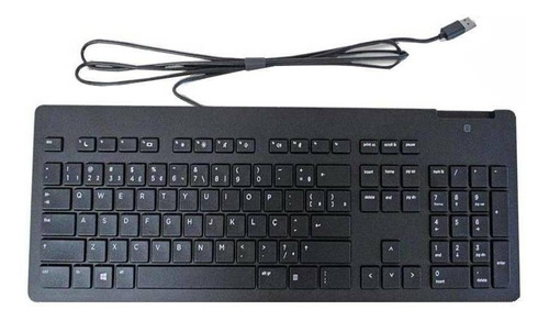 Teclado HP Business Slim Smartcard QWERTY color negro