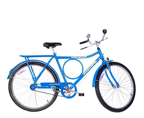 Bicicleta Barra Circular Monark Aro 26 Freio Varao Azul