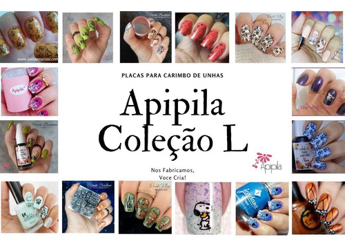 Imagem 4 de 7 de Kit De Placas E Carimbo De Unhas Ano Novo Básico.